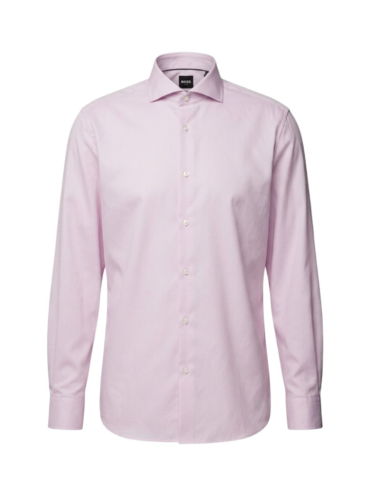 Lila katoenen hemd (regular fit) met lange mouwen Hugo Boss