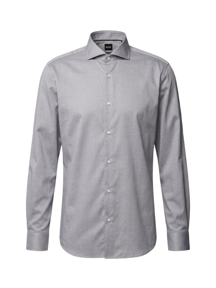 Blauw katoenen hemd (regular fit) met lange mouwen Hugo Boss