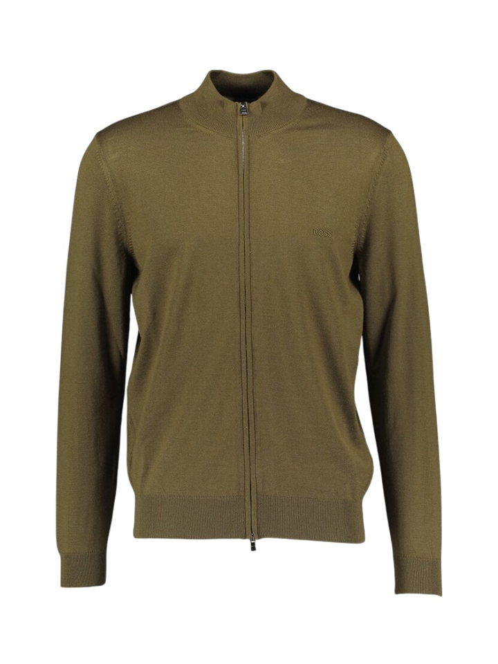 Mosgroene gilet met rits Balonso Hugo Boss