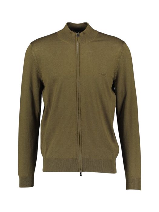Mosgroene gilet met rits Balonso Hugo Boss