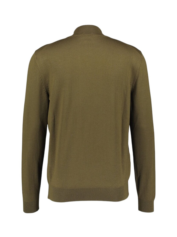 Mosgroene gilet met rits Balonso Hugo Boss