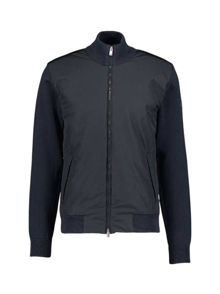 Donkerblauwe bomber jas Ibaio Boss Black 