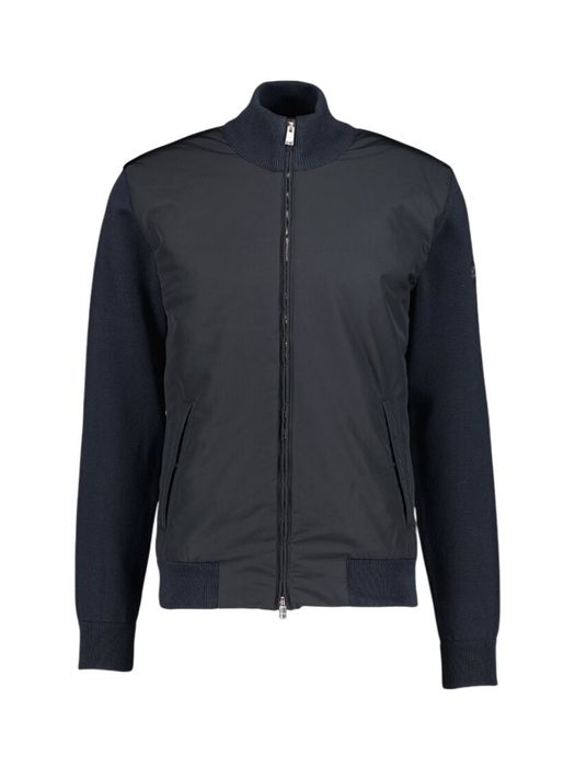 Donkerblauwe bomber jas Ibaio Boss Black
