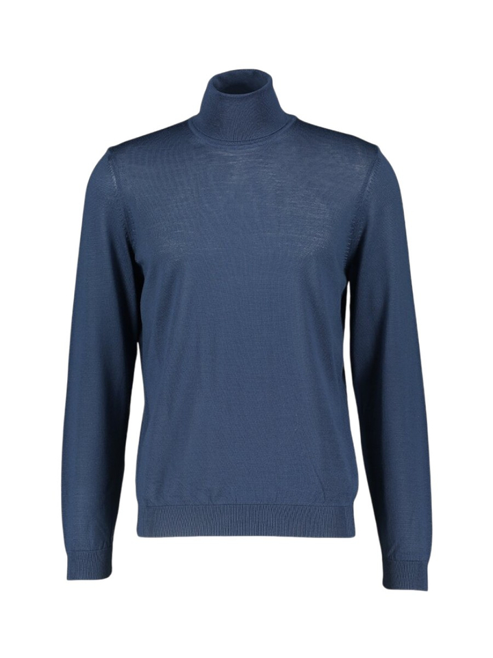 Blauwe trui met rolkraag Hugo Boss