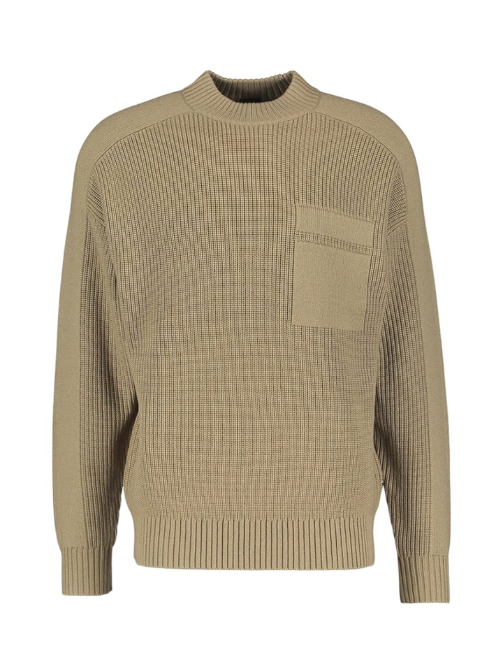 Bruinkleurige sweater met ronde hals Andern Hugo Boss