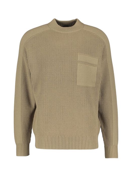 Bruinkleurige sweater met ronde hals Andern Hugo Boss