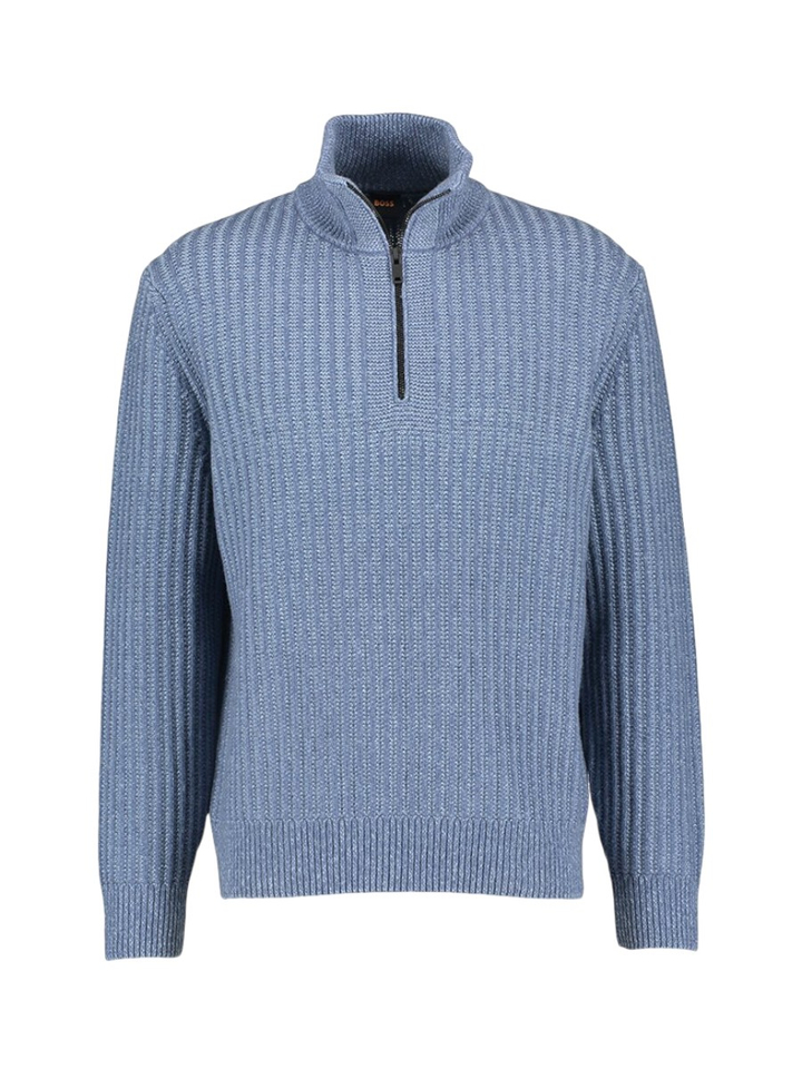 Blauwe trui met rits Kwinter Hugo Boss