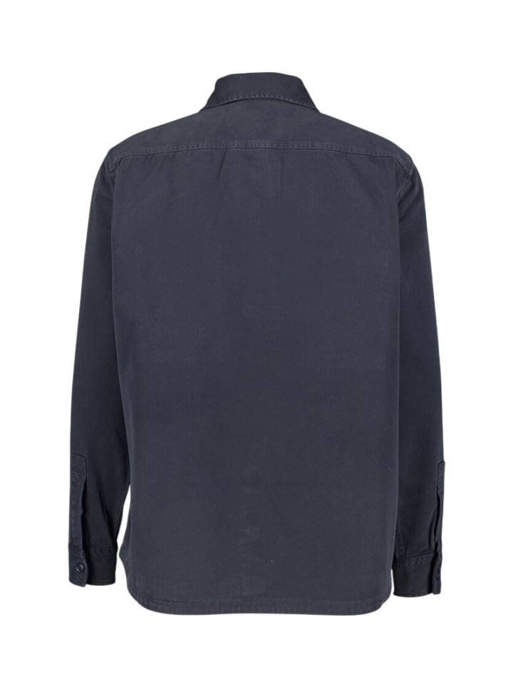 Zwart jeans look hemd met logo Locky Boss Orange