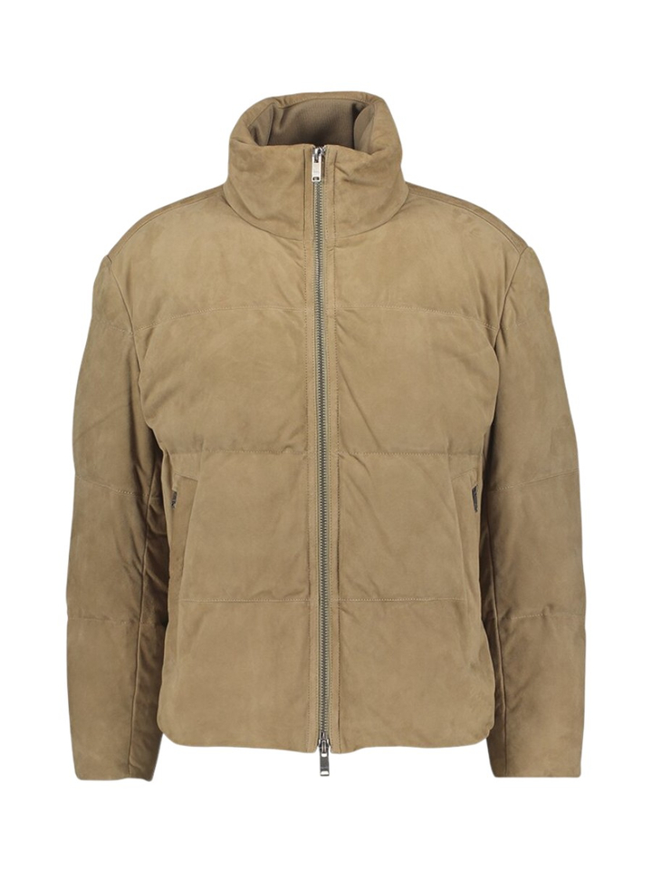 Beige jas in leder Jocamp Hugo Boss 