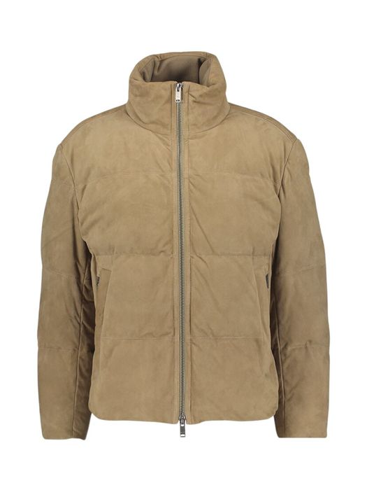 Beige jas in leder Jocamp Hugo Boss