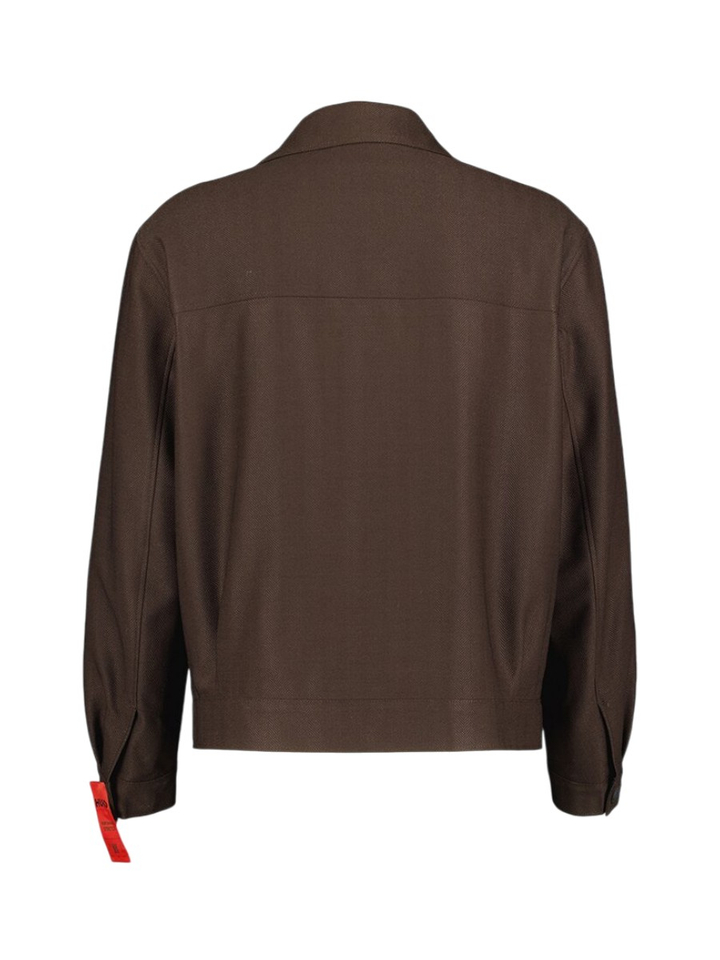 Bruine koste jas Hugo Boss 