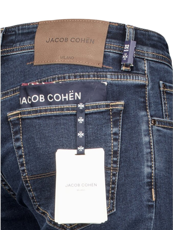 Donkerblauwe slim fit jeans Jacob Cohen 