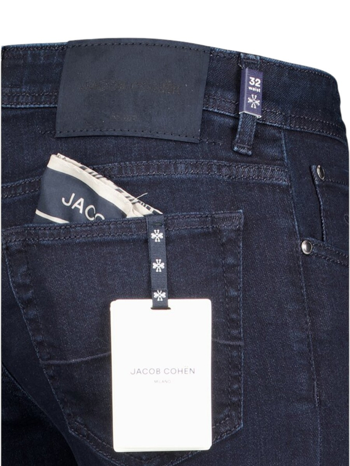 Donkerblauwe slim fit jeans Jacob Cohen 