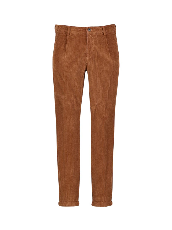 Camel kleurige broek in ribfluweel Mason's