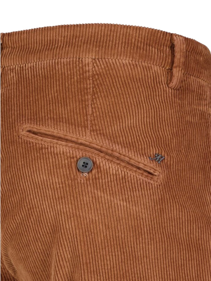 Camel kleurige broek in ribfluweel Mason's