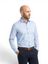 Lichtblauw katoenen hemd (regular fit) met details en extra lange mouwen Olymp 