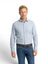 Jeansblauw katoenen hemd (regular fit) met bruine strepen en lange mouwen State of Art