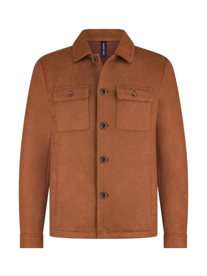 Roestkleurig vestje met knopen State of Art
