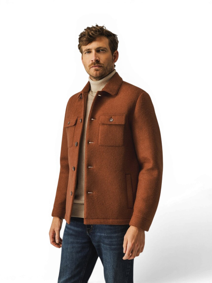 Roestkleurig vestje met knopen State of Art