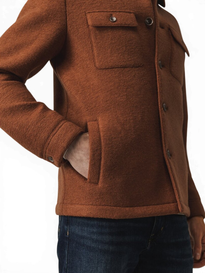 Roestkleurig vestje met knopen State of Art