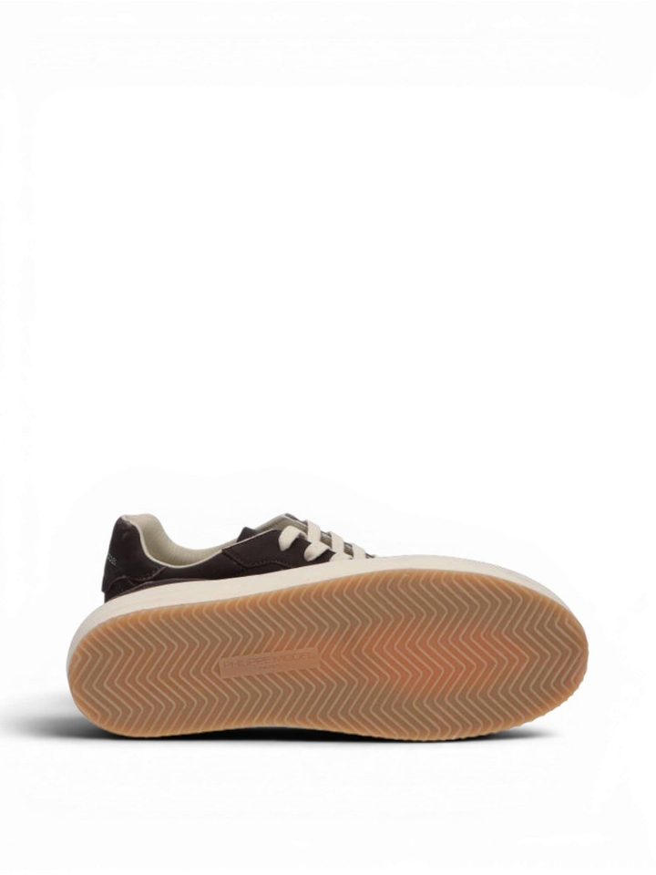 Bruinkleurige lage sneakers Nice low Philippe Model