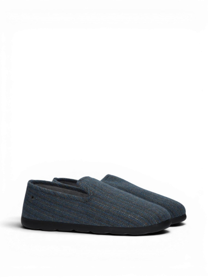 Chevrons Blue pantoffels Isotoner