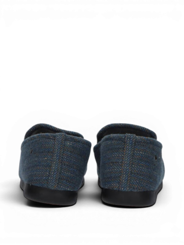 Chevrons Blue pantoffels Isotoner