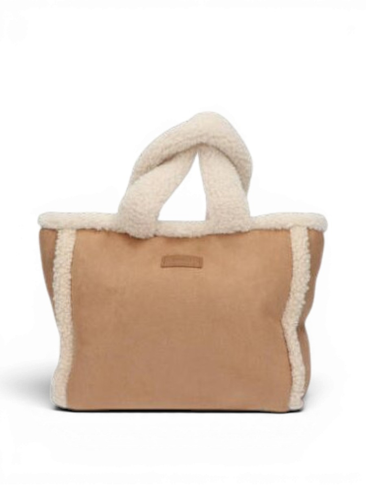 Beige handtas met teddy details Aedey Barts