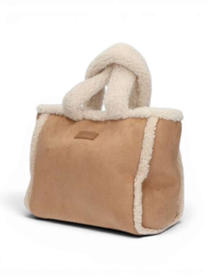 Beige handtas met teddy details Aedey Barts