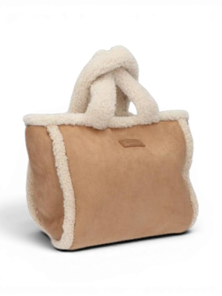 Beige handtas met teddy details Aedey Barts