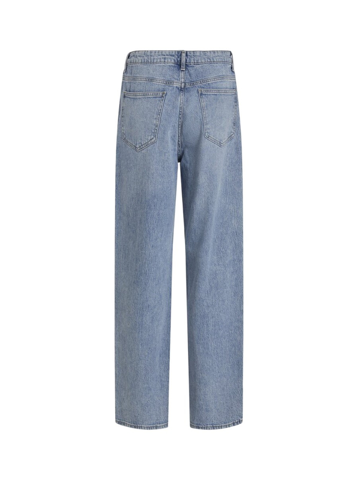 Blauwe straight jeans Vila