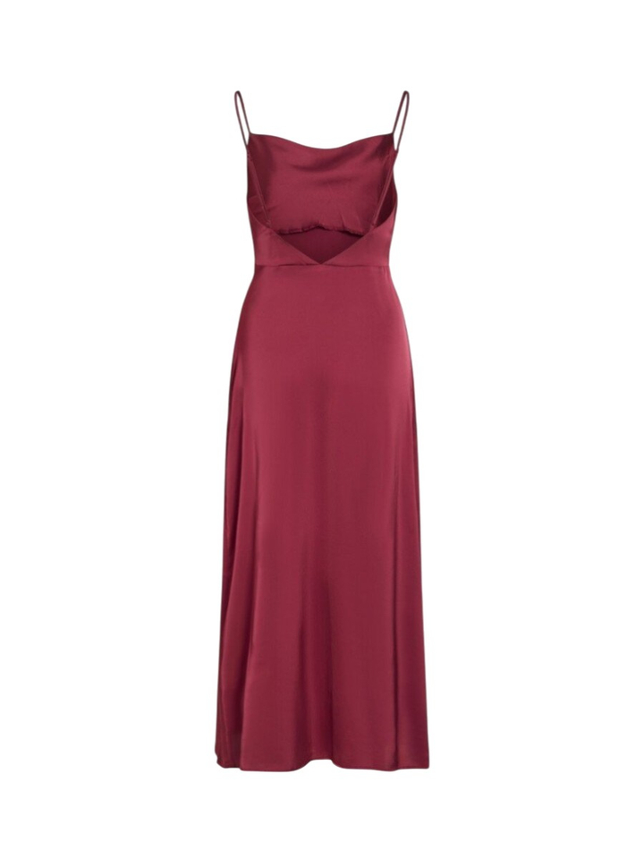Bordeaux casual kleed Viravenna Vila