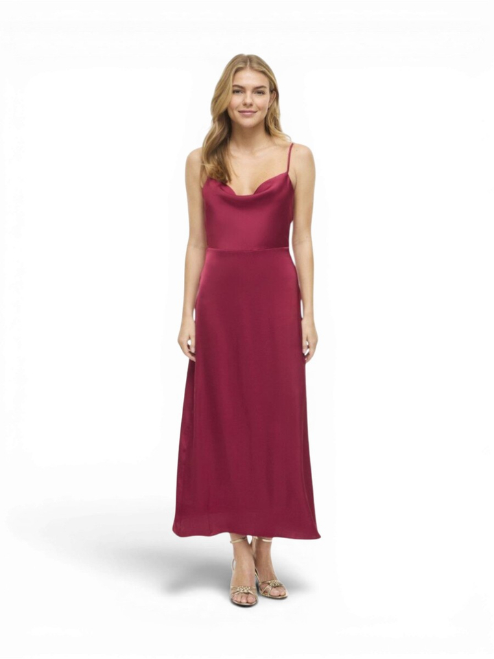 Bordeaux casual kleed Viravenna Vila