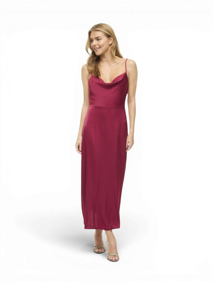 Bordeaux casual kleed Viravenna Vila