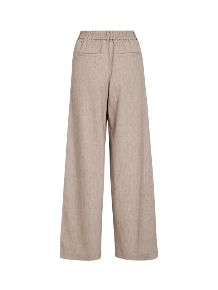 Beige geklede broek Vivarone Vila