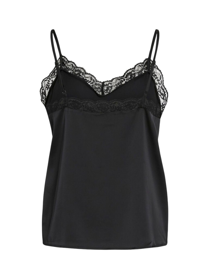 Zwarte top met kant detail Vienna Ravenne Villa