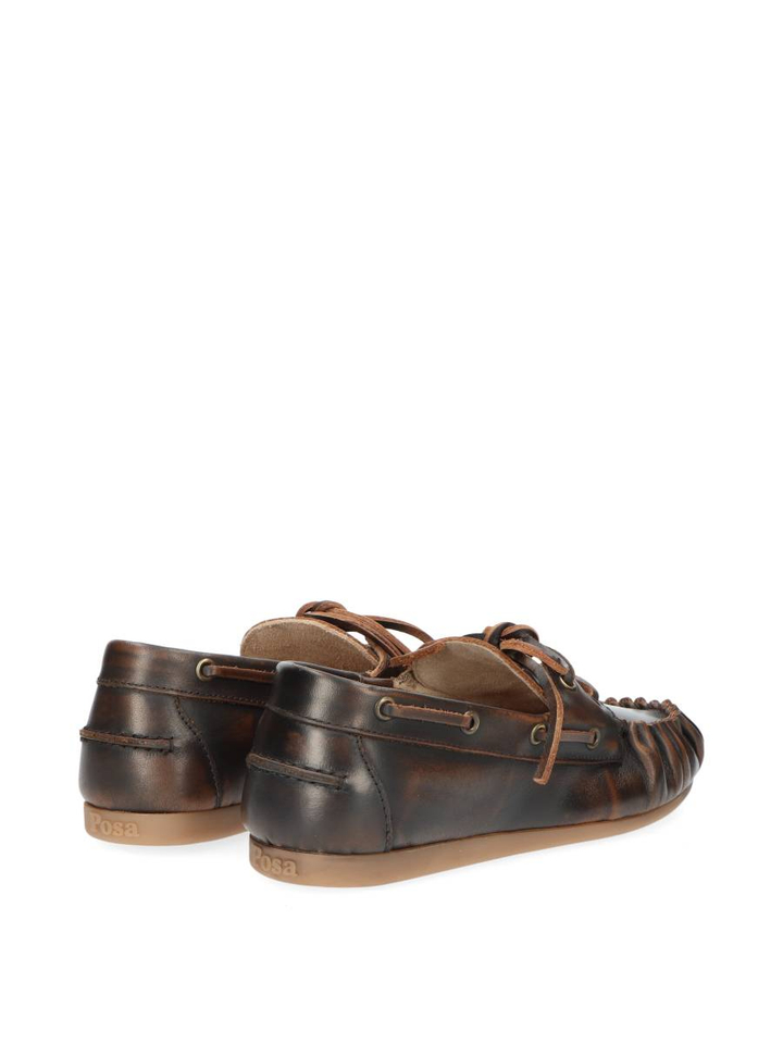 Donkerbruine boat loafers Posa