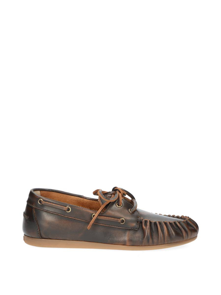 Donkerbruine boat loafers Posa