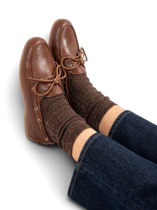 Cognac boat loafer soft leather Posa