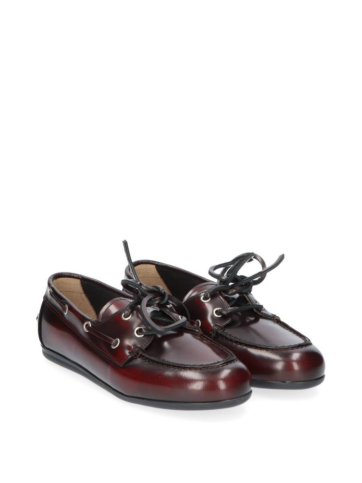 Donkerrode boatloafer Posa