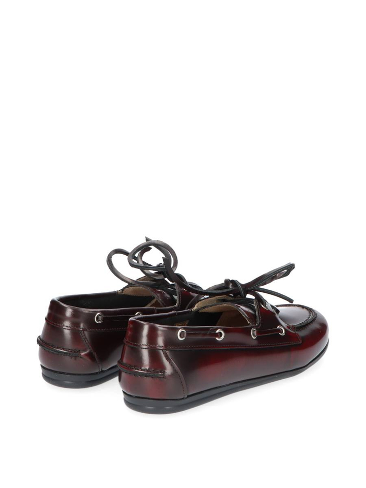 Donkerrode boatloafer Posa