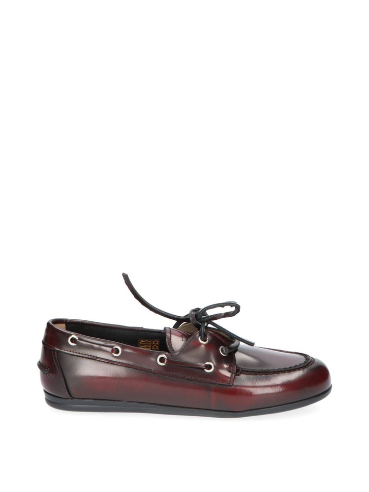 Donkerrode boatloafer Posa