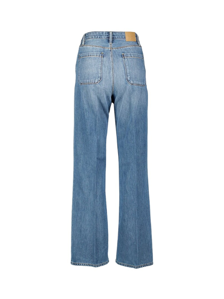 Blauwe straight fit jeans met opgestikte zakken Bellerose Junior