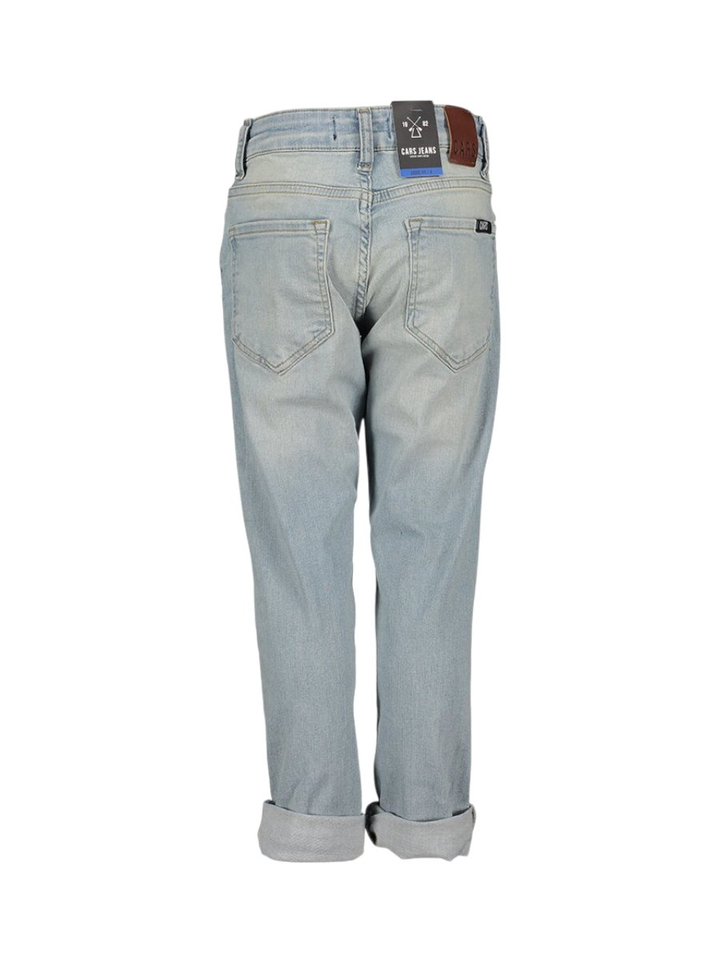 Blauwe loose fit jeans met omslag Balboa Cars