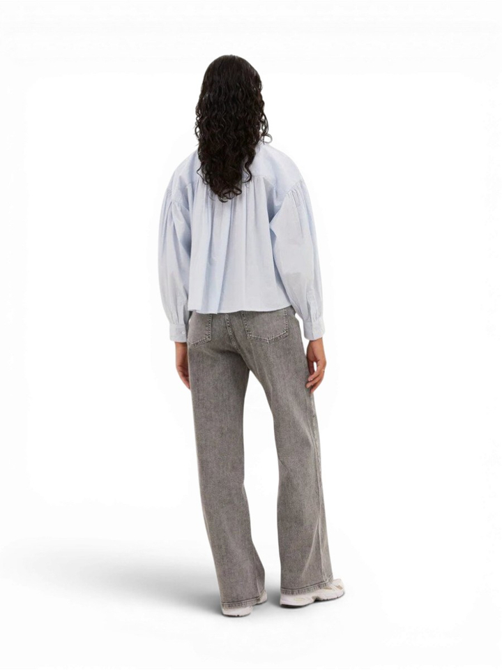 Grijze straight jeans By-Bar