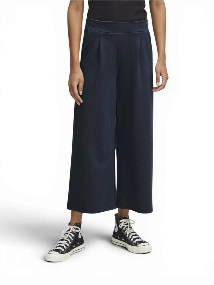 Donkerblauwe wijde losse broek KATE WIDE Ichi