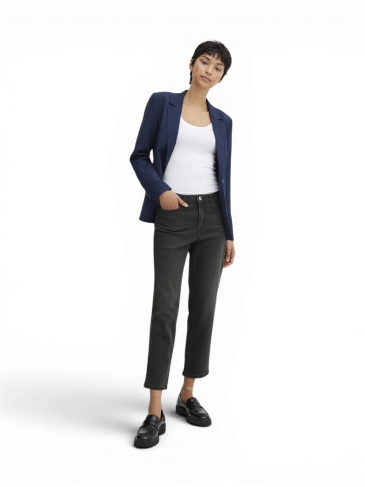 Grijze straight jeans Ichi