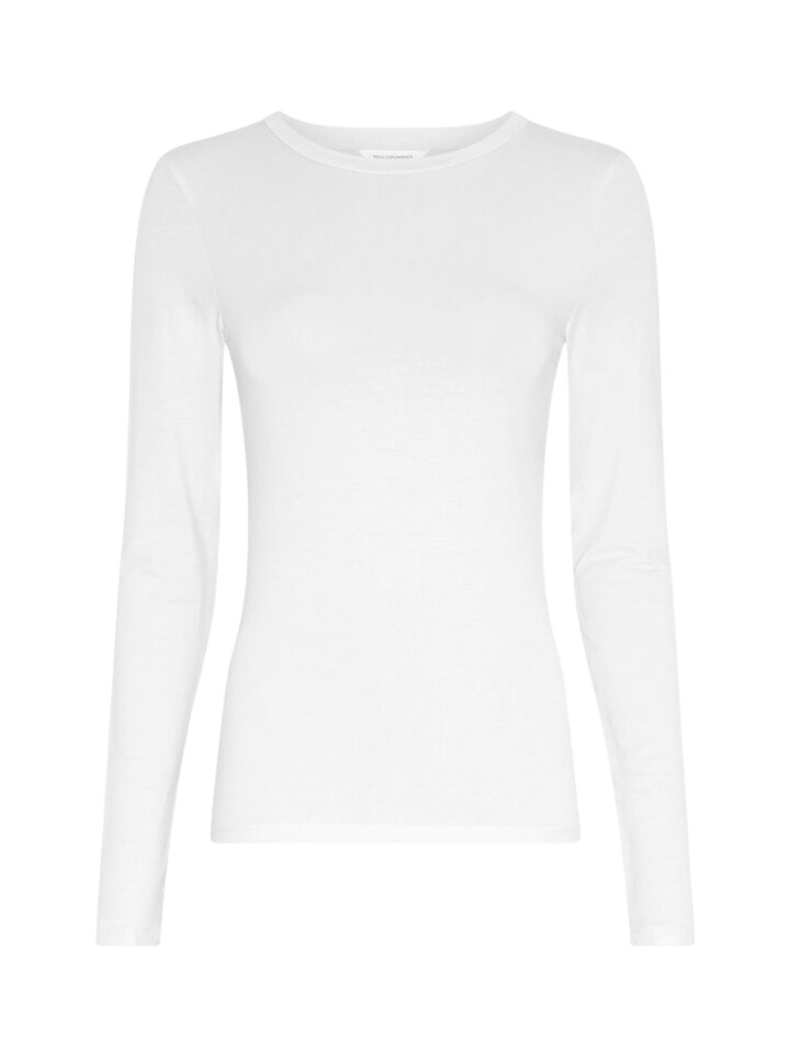 Bright white t-shirt met lange mouwen MSCH 