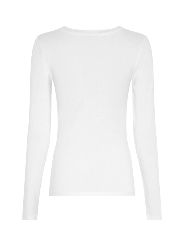 Bright white t-shirt met lange mouwen MSCH 