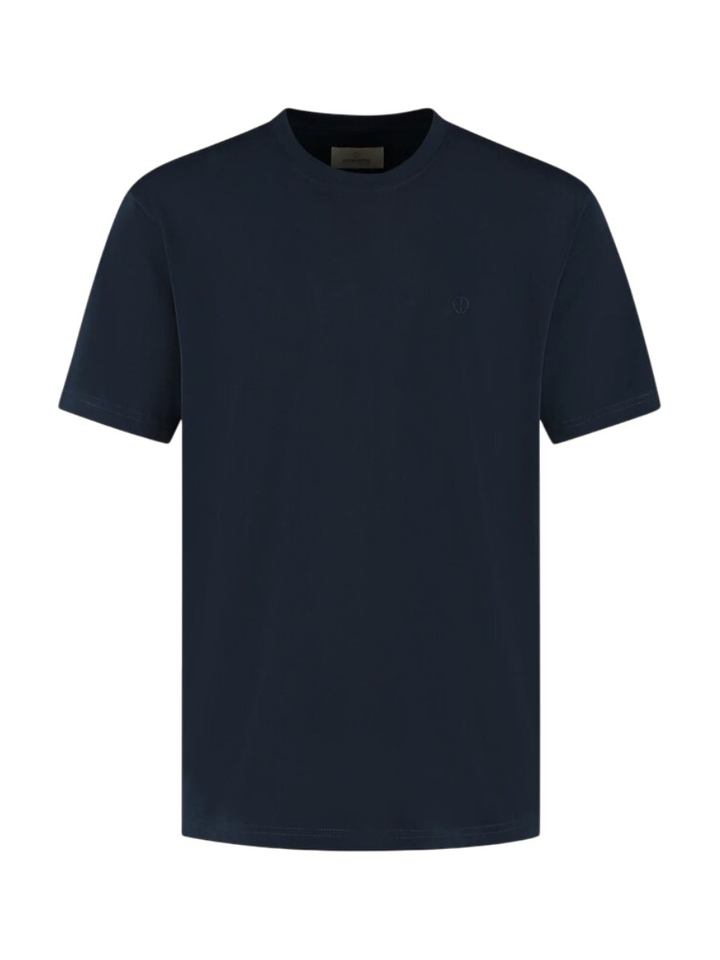 Blauwe katoenen t-shirt met merklogo Dstrezzed